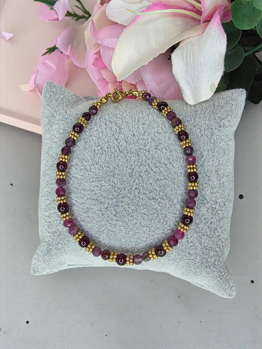 Bracelet Emilie prune