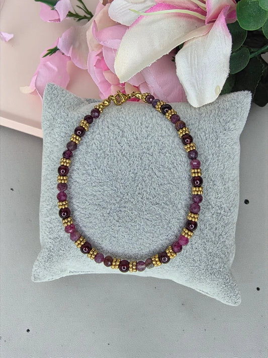 Bracelet Emilie prune
