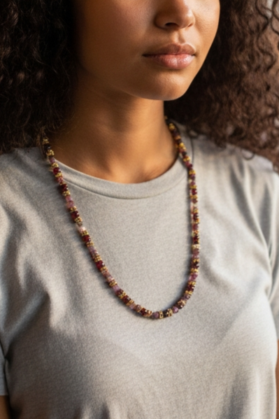 COLLIER EMILIE - Prune